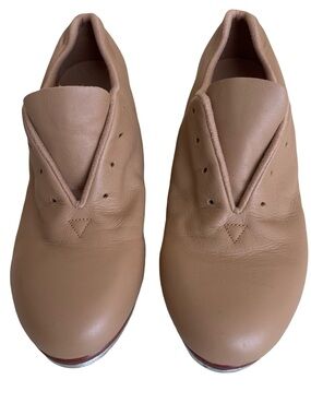 Bloch Nude Tan Leather Tap Shoes 4M Dance Shockwave